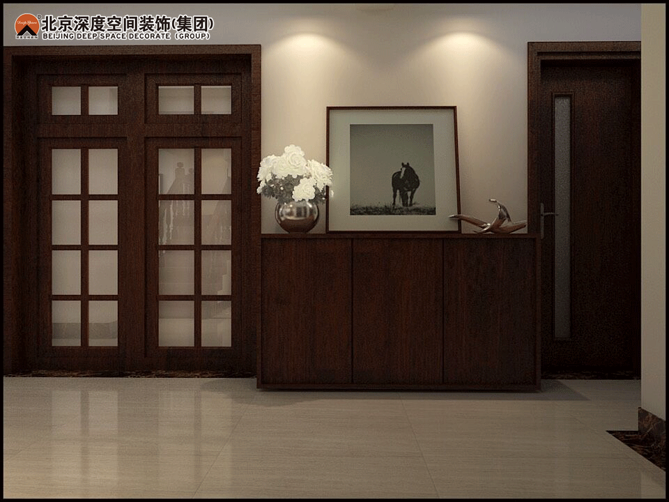 欽州福盛家園105㎡新中式裝修效果圖案例